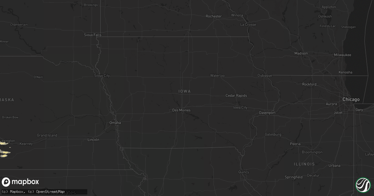 Hail map in Iowa on September 23, 2015