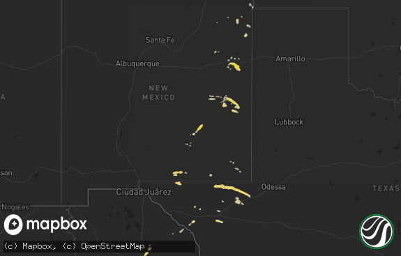 Hail map preview on 09-23-2015