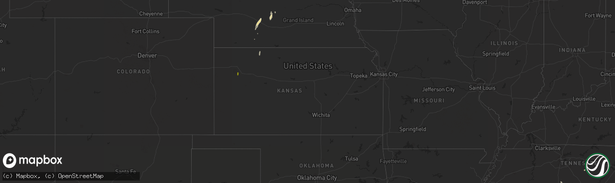 Hail map in Kansas on September 23, 2017