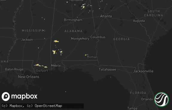 Hail map preview on 09-23-2017