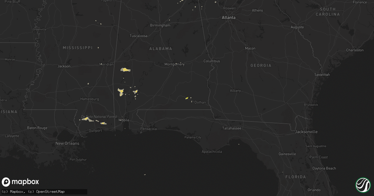 Hail map on September 23, 2017