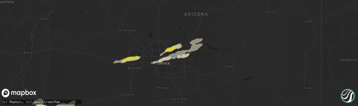 Hail map in Fountain Hills, AZ on September 23, 2019