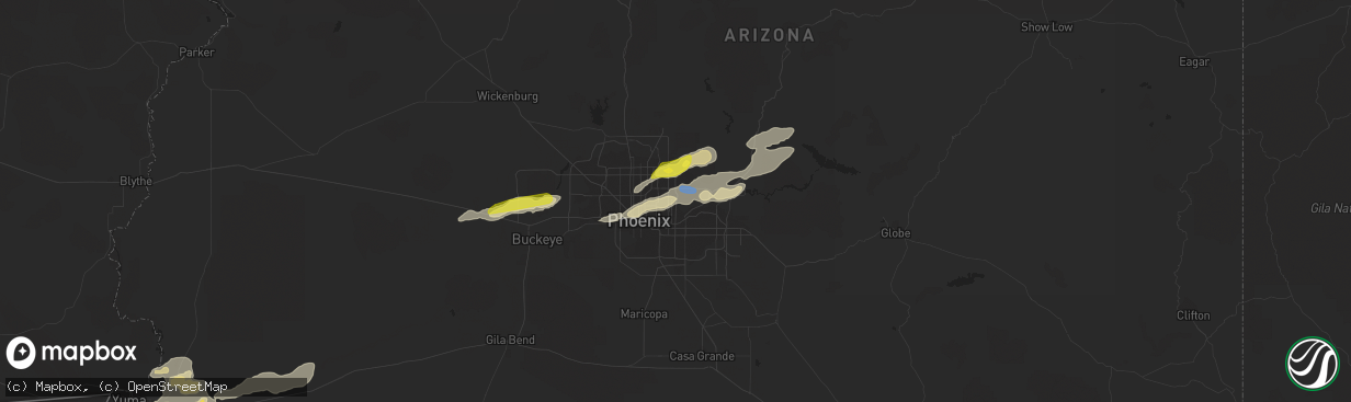 Hail map in Scottsdale, AZ on September 23, 2019