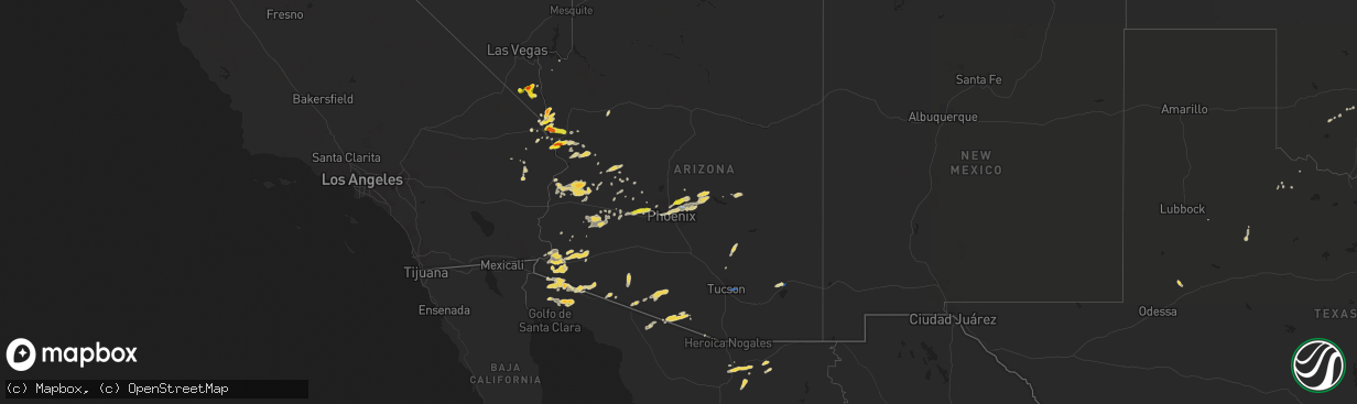 Hail map on September 23, 2019