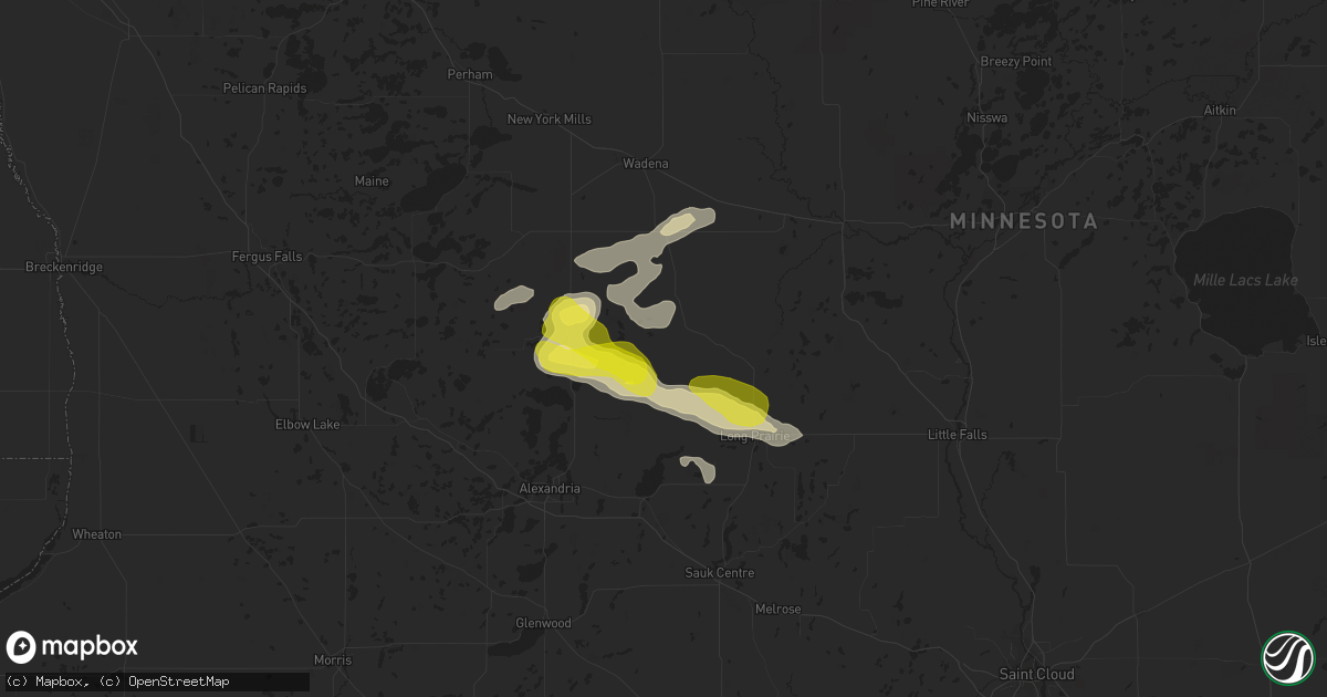 Hail map in Eagle Bend, MN on September 23, 2020