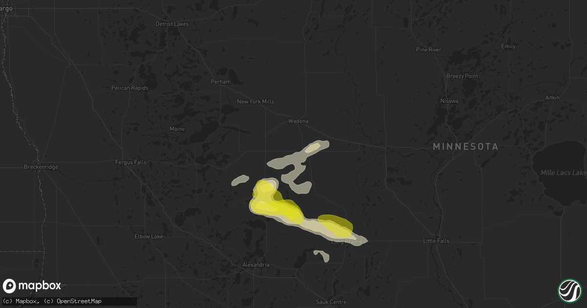 Hail map in Hewitt, MN on September 23, 2020