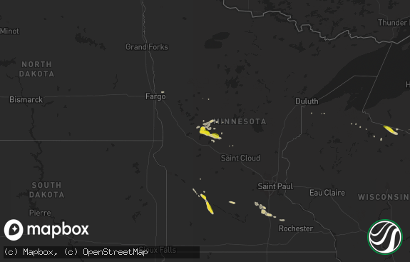 Hail map preview on 09-23-2020