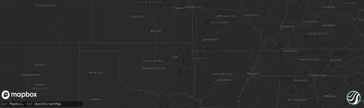 Hail map on September 23, 2021