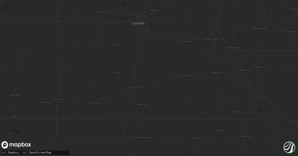 Hail map in Mission, KS on September 23, 2023