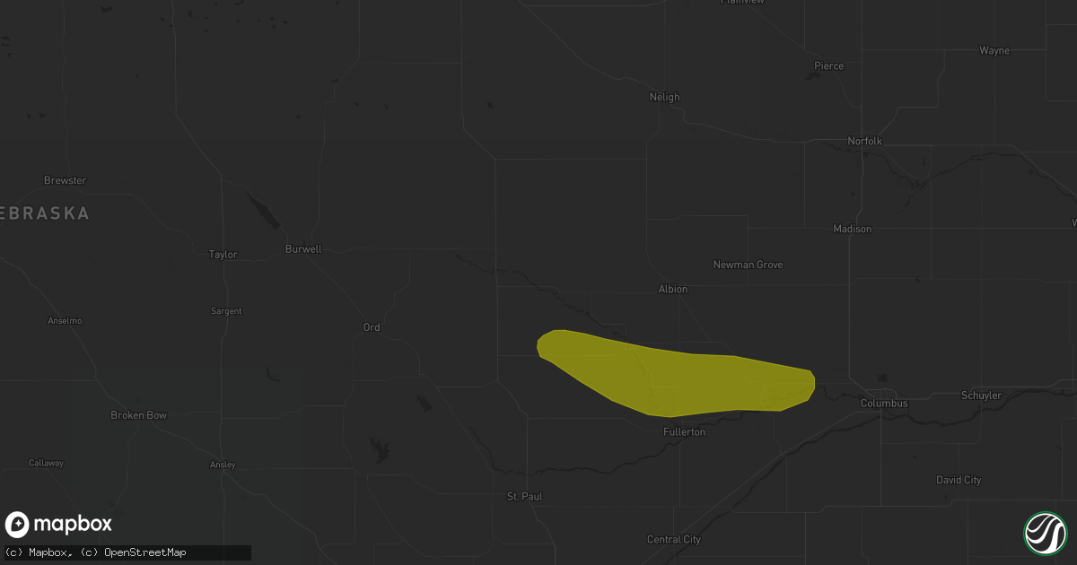 Hail map in Spalding, NE on September 23, 2023