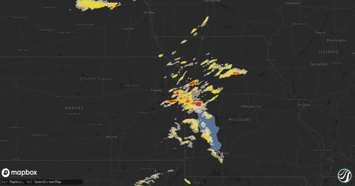 Hail map on September 23, 2023