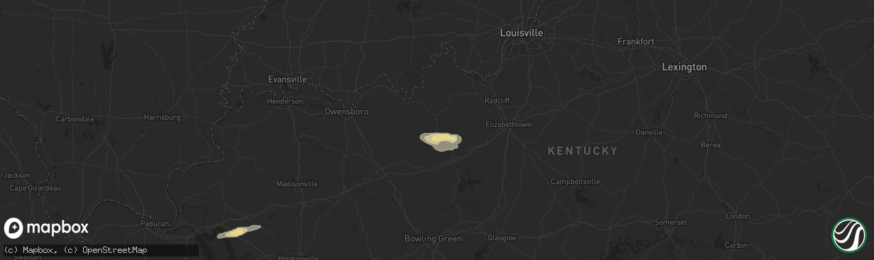 Hail map in Westview, KY on September 23, 2024