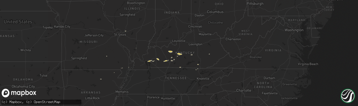 Hail map on September 23, 2024