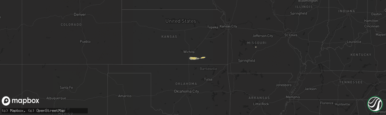 Hail map on September 23, 2025