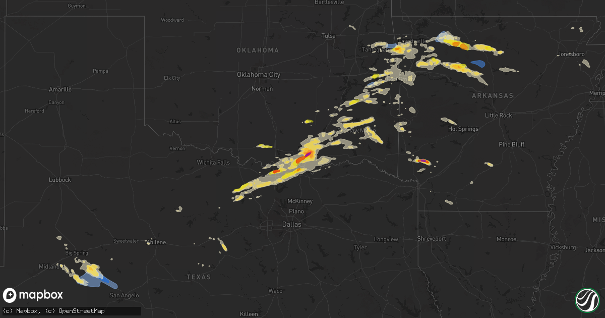 Hail map on September 23, 2025