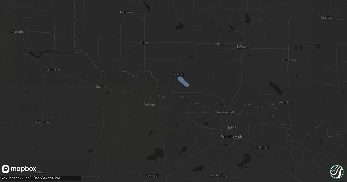 Hail map in Davidson, OK on September 23, 2026
