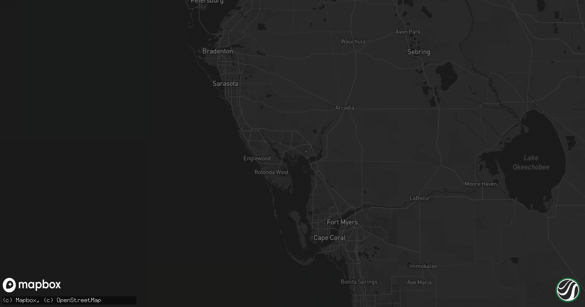 Hail map in Port Charlotte, FL on September 23, 2026
