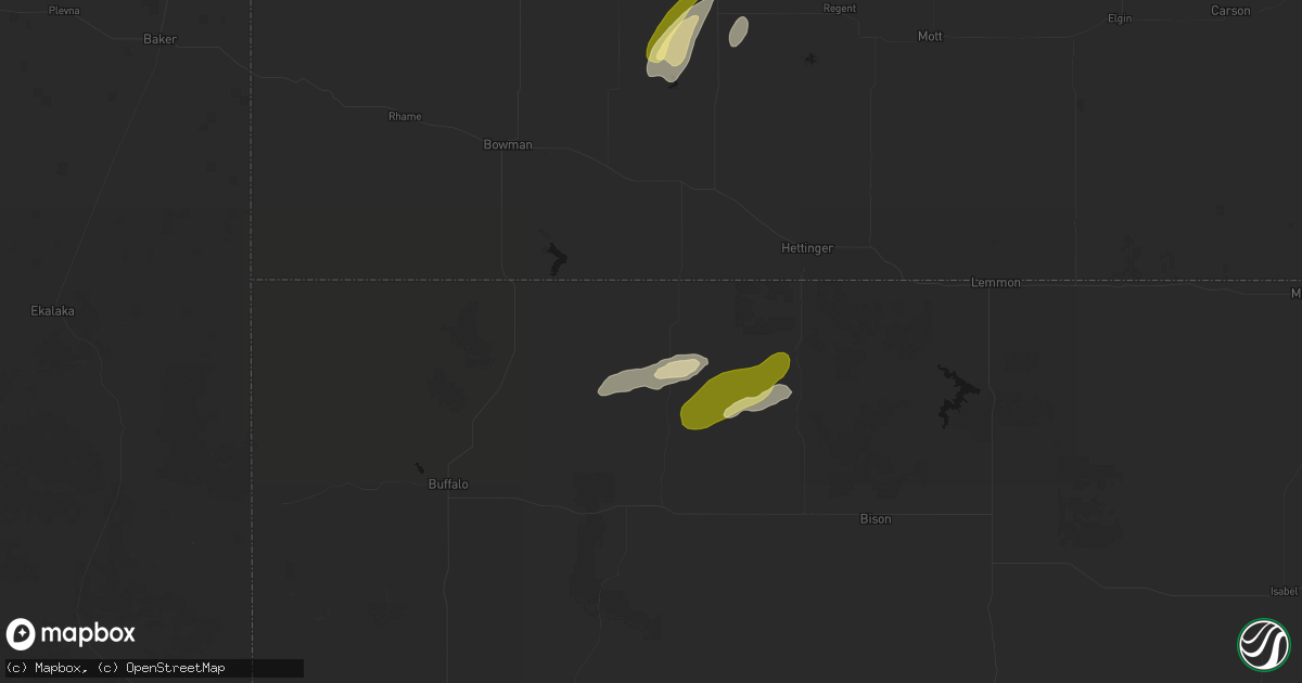 Hail map in Ralph, SD on September 23, 2026