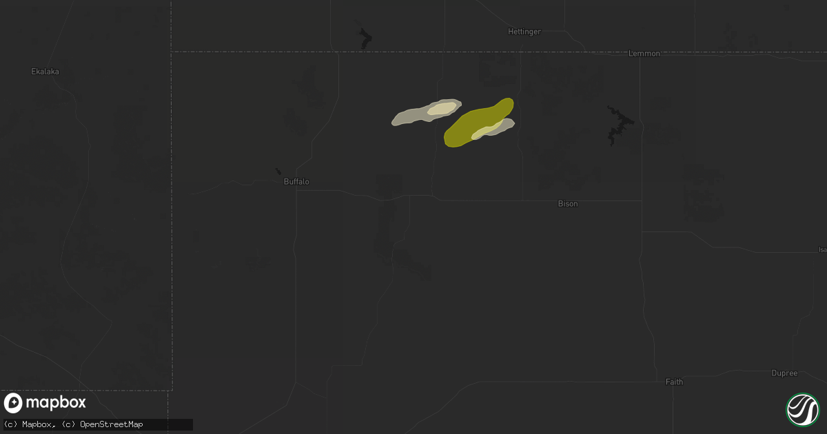 Hail map in Reva, SD on September 23, 2026