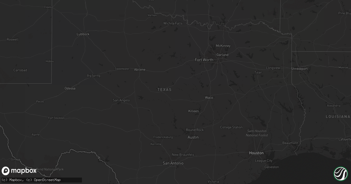 Hail map in Florida on September 24, 2011