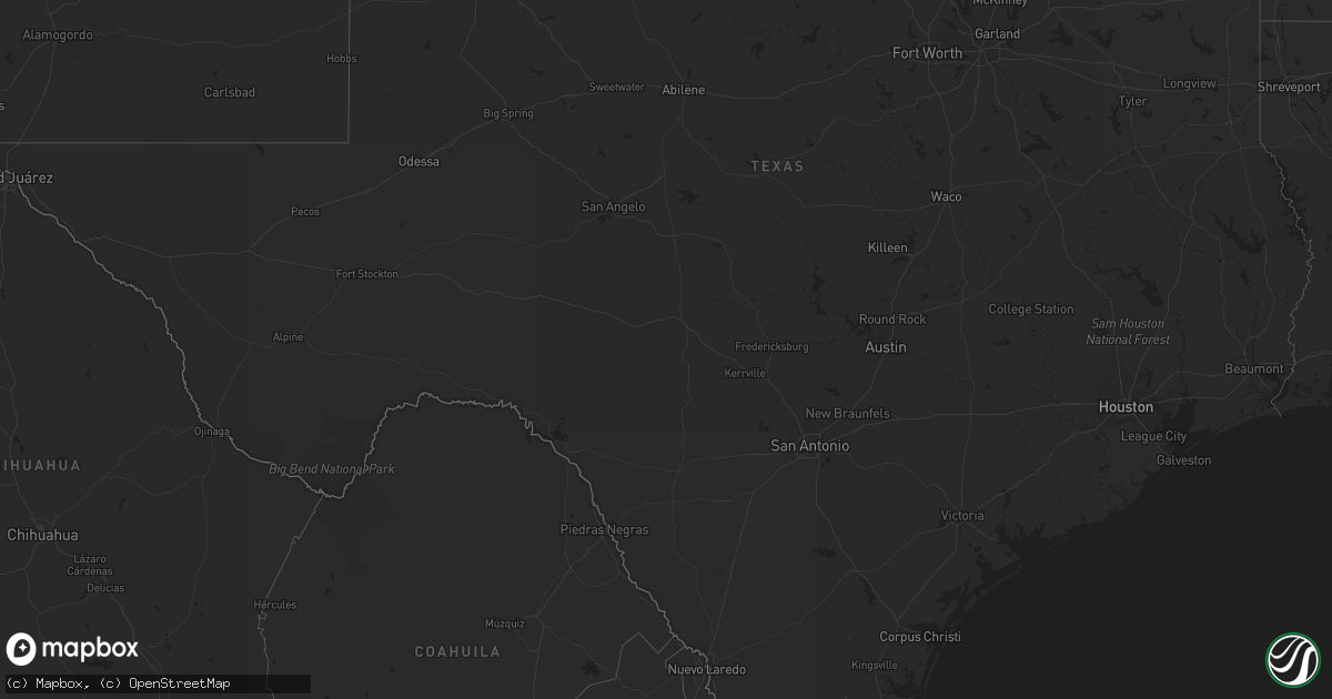 Hail map on September 24, 2011