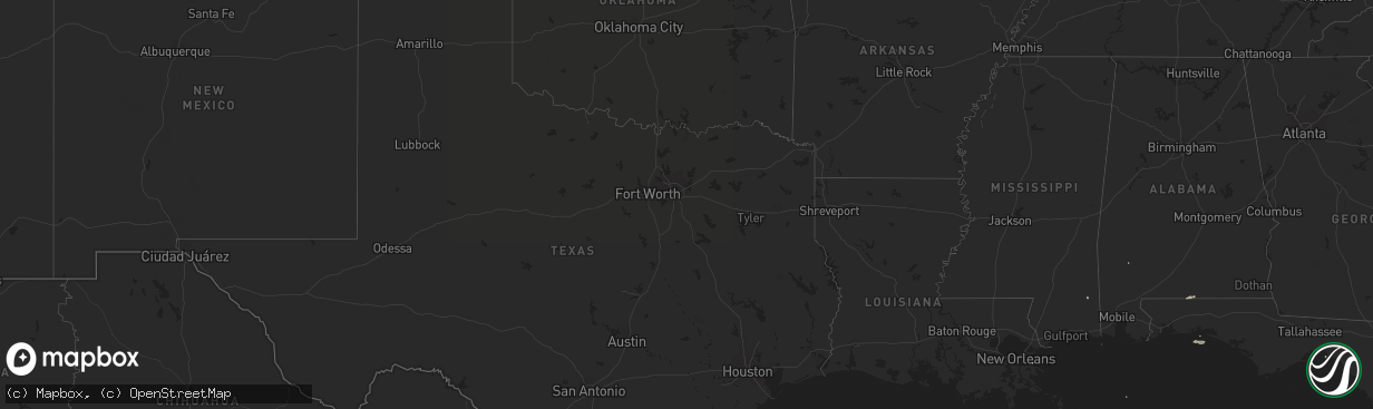 Hail map on September 24, 2013