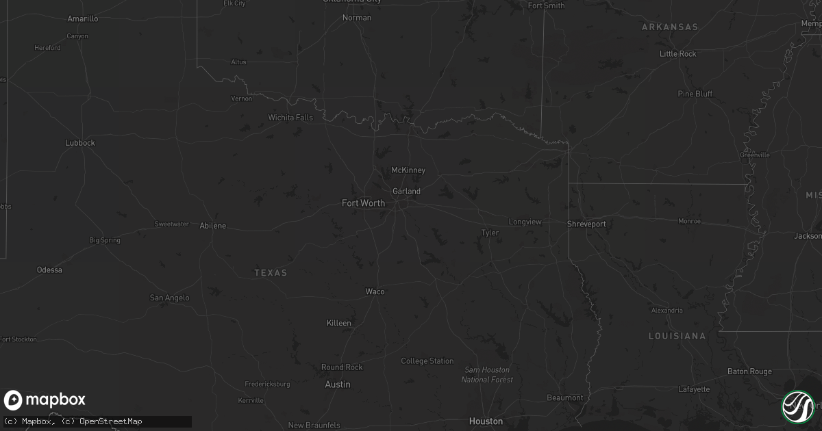 Hail map on September 24, 2013
