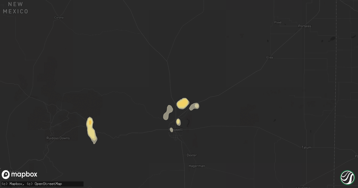 Hail map in Roswell, NM on September 24, 2014