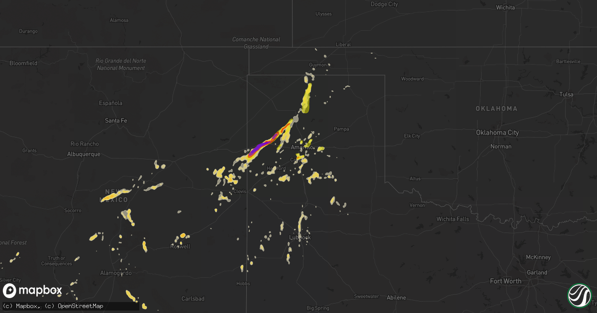 Hail map on September 24, 2014