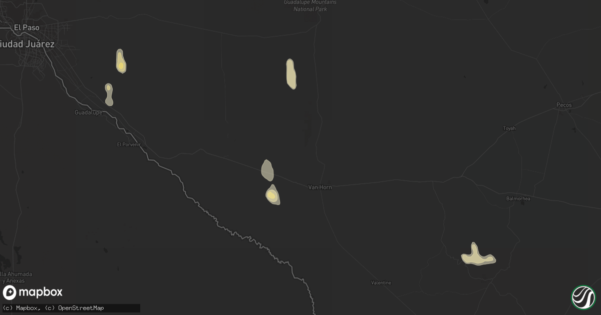 Hail map in Clint, TX on September 24, 2015