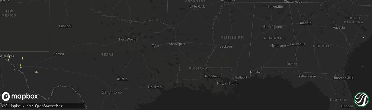 Hail map on September 24, 2015