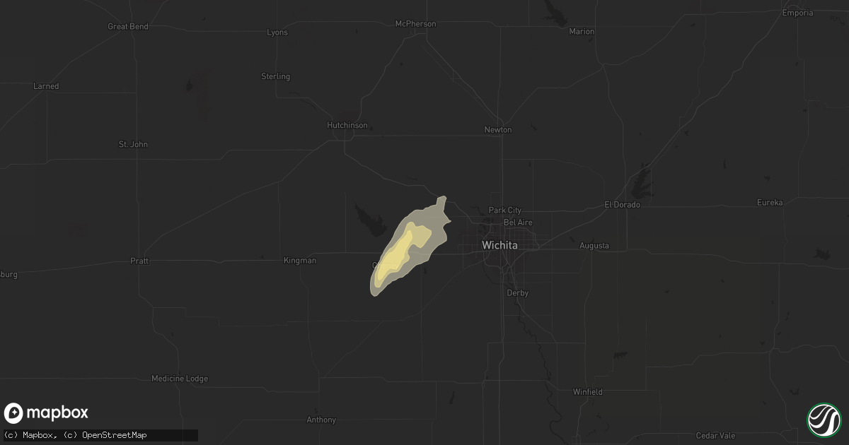 Hail map in Andale, KS on September 24, 2016