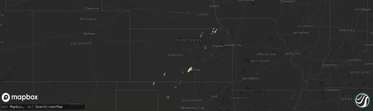 Hail map in Kansas on September 24, 2016