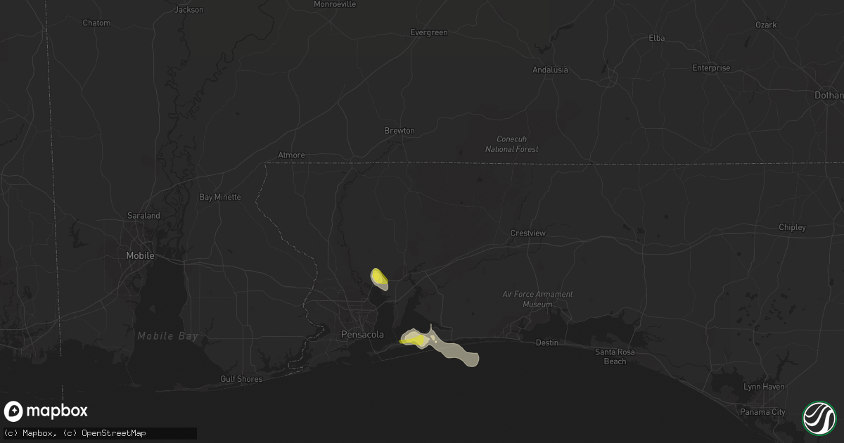 Hail map in Milton, FL on September 24, 2016