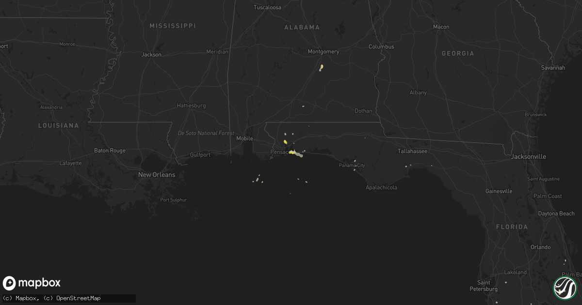 Hail map on September 24, 2016