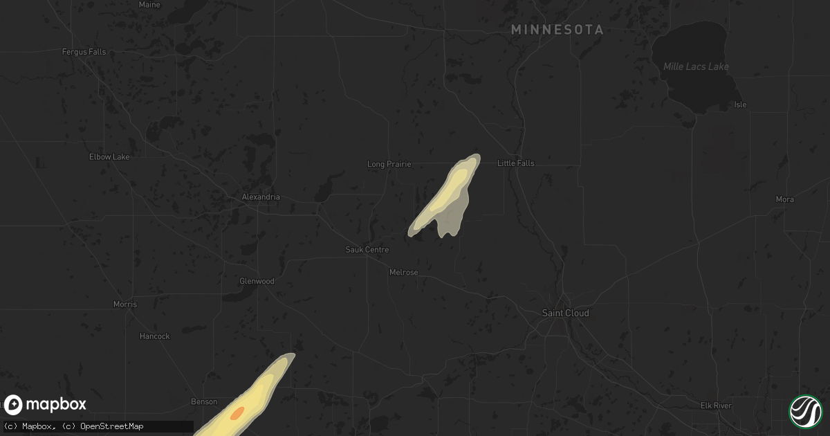 Hail map in Grey Eagle, MN on September 24, 2017