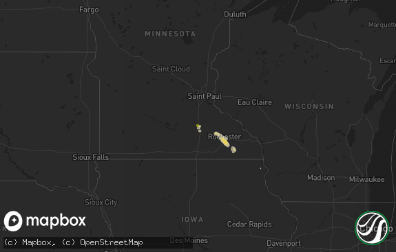 Hail map preview on 09-24-2020