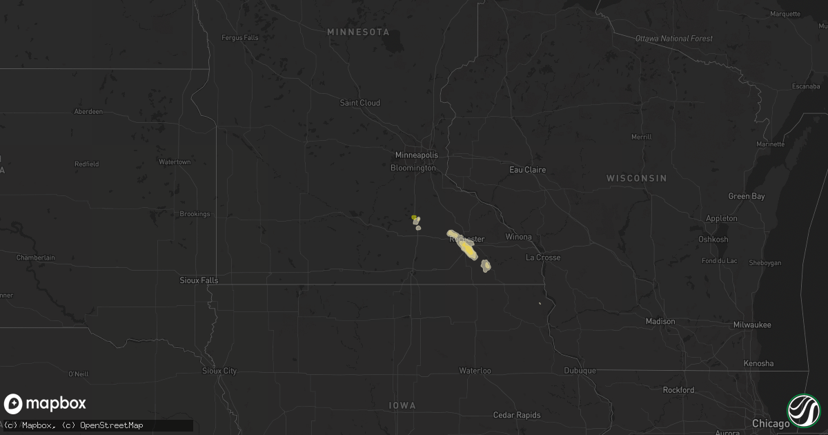 Hail map on September 24, 2020