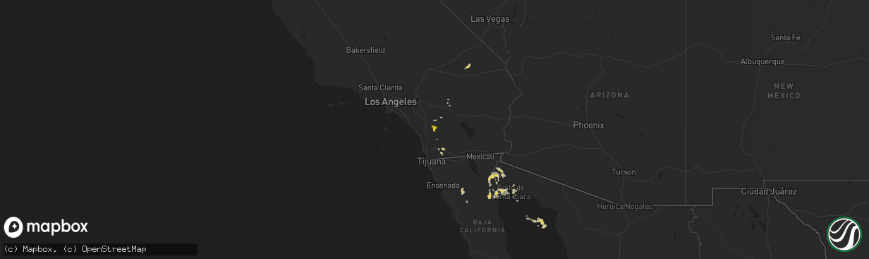 Hail map on September 24, 2021