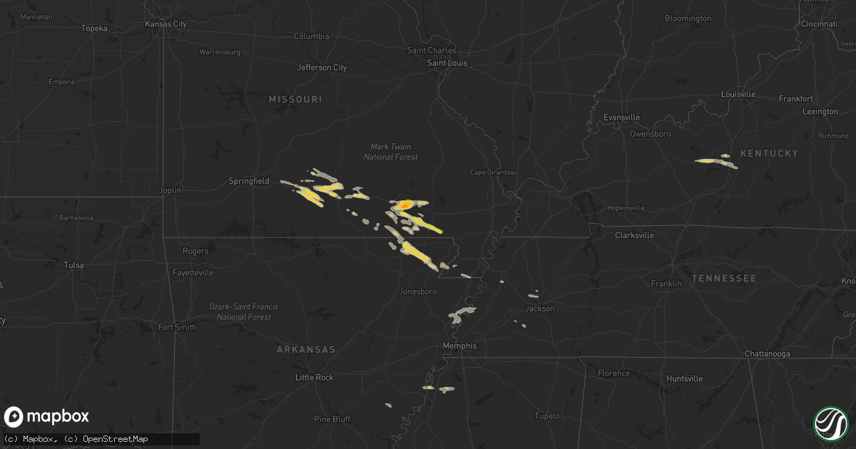 Hail map on September 24, 2022