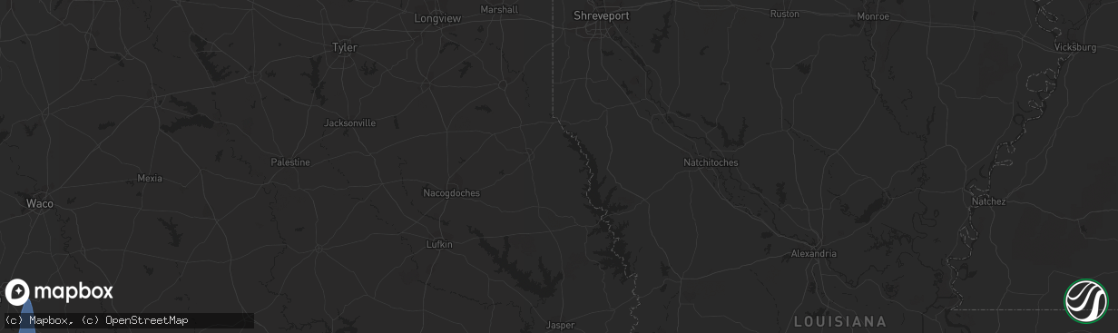 Hail map in Coldspring, TX on September 24, 2023