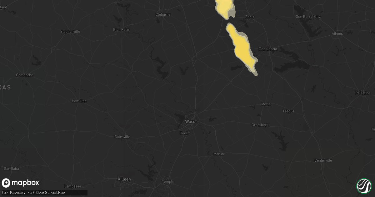 Hail map in Rowlett, TX on September 24, 2023