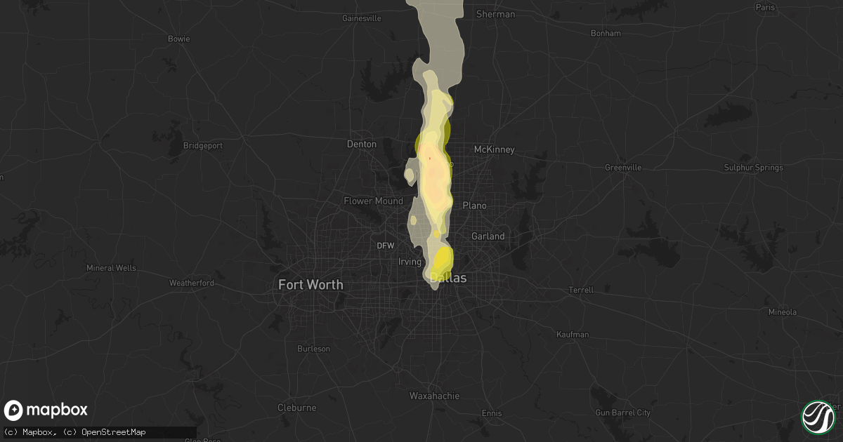 Hail map in Carrollton, TX on September 24, 2024