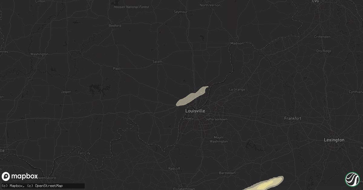 Hail map in Floyds Knobs, IN on September 24, 2024