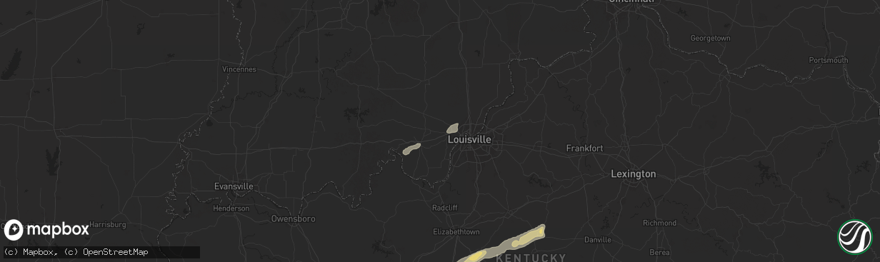 Hail map in Georgetown, IN on September 24, 2024