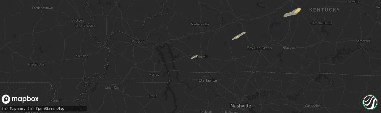 Hail map in Gracey, KY on September 24, 2024