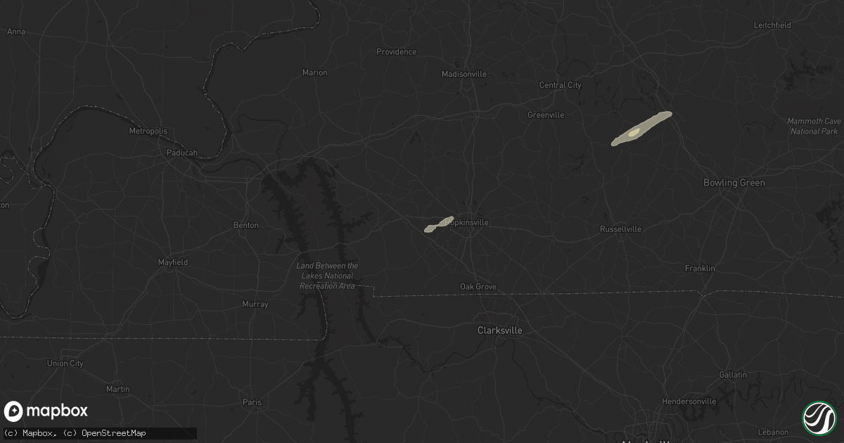 Hail map in Gracey, KY on September 24, 2024