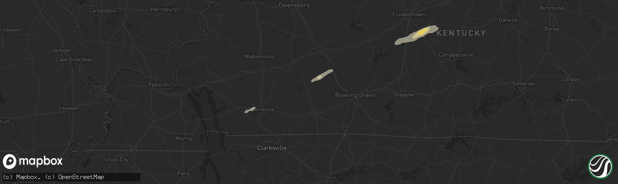 Hail map in Lewisburg, KY on September 24, 2024