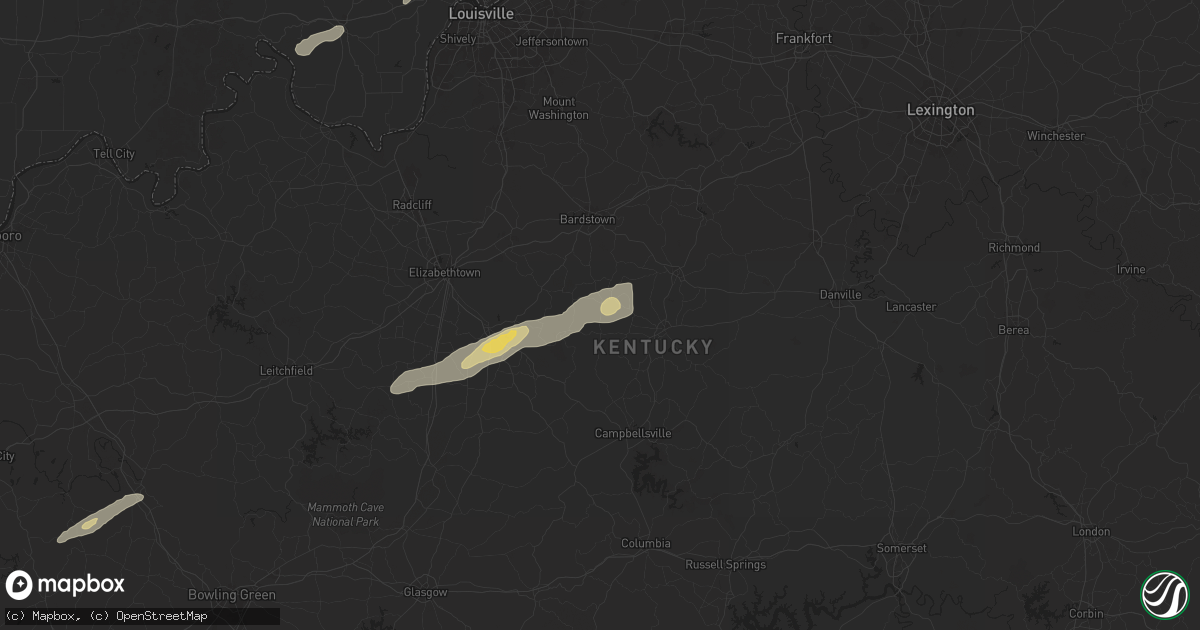 Hail map in Saint Francis, KY on September 24, 2024