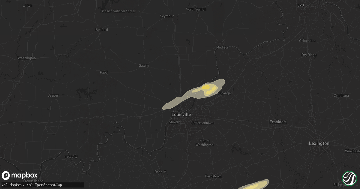 Hail map in Sellersburg, IN on September 24, 2024